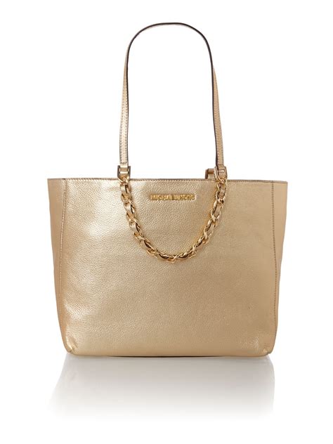 basket michael kors femme gold|Michael Kors ladies gold totes.